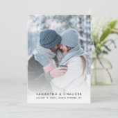 モダンシンプルウェディングフォト セーブザデート (スタンド正面)