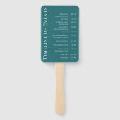 モダンシンプルエメラルド結婚グリーン ハンドファン (裏面)