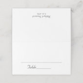 モダンシンプルエレガントなウェディングテーブル番号 プレイスカード (外部開封)