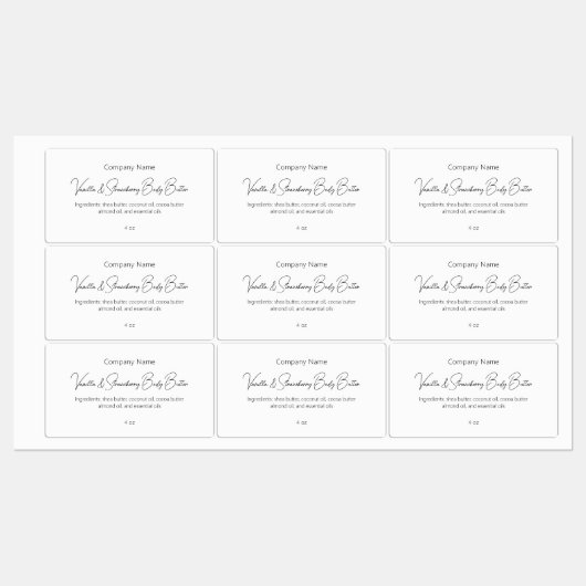 モダンシンプルエレガントカスタム美しい皮気に ラベル (シート)