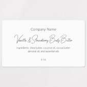 モダンシンプルエレガントカスタム美しい皮気に ラベル (デザイン2)