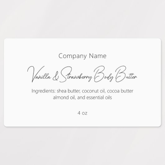 モダンシンプルエレガントカスタム美しい皮気に ラベル (デザイン2)