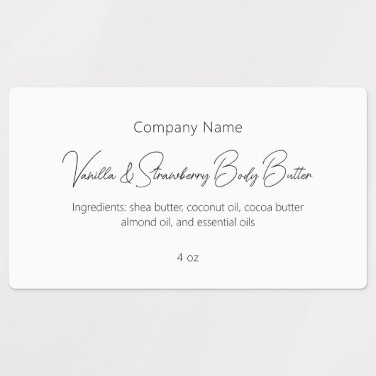 モダンシンプルエレガントカスタム美しい皮気に ラベル (デザイン1)