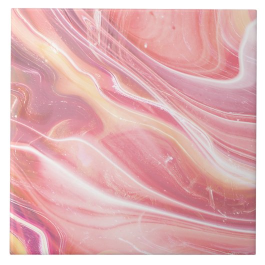 モダンシンプルエレガントクラシー大理石赤面ピンク タイル (正面)