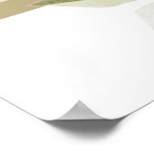 モダンシンプルエレガントシック赤い花母の日 ポスター (角)