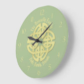 モダンシンプルエレガントセルティックミニマリストアートデザイン ラージ壁時計 (傾斜)