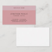 モダンシンプルエレガントデザインのトレンドカラーテンプレート 名刺 (正面/裏面)