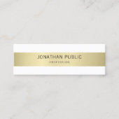 モダンシンプルエレガントデザイントレンディープレインラグジュアリー スキニー名刺 (正面)