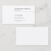 モダンシンプルエレガントデザインプレーンプロフェッショナル 名刺 (正面/裏面)