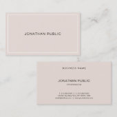 モダンシンプルエレガントデザインプロフェッショナルトレンディー 名刺 (正面/裏面)