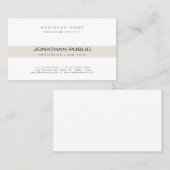 モダンシンプルエレガントプロフェッショナルプレーン企業の 名刺 (正面/裏面)