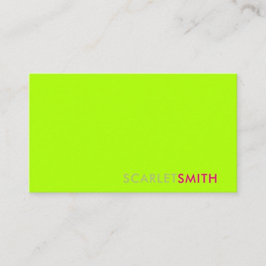 モダンシンプルエレガントミニマル 名刺 (正面)