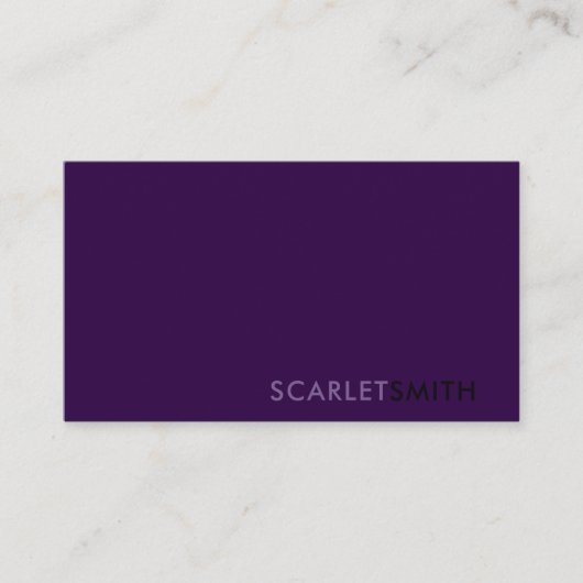 モダンシンプルエレガントミニマル 名刺 (正面)