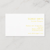 モダンシンプルエレガントミニマル 名刺 (裏面)