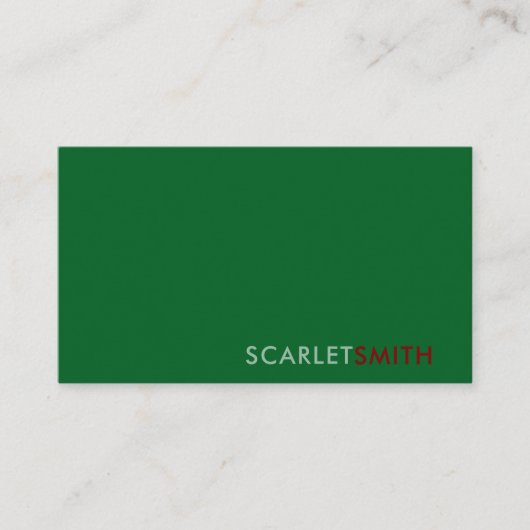 モダンシンプルエレガントミニマル 名刺 (正面)