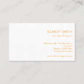 モダンシンプルエレガントミニマル 名刺 (裏面)