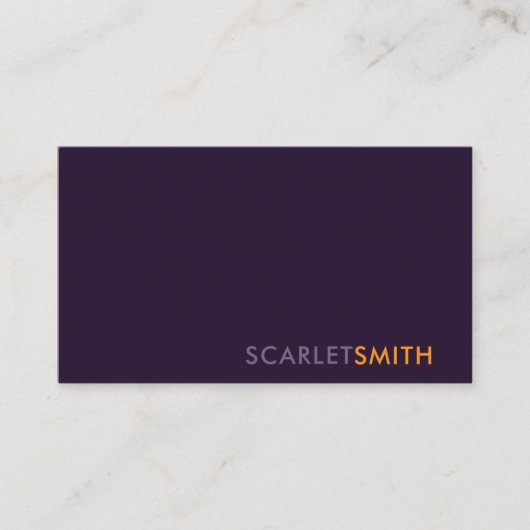 モダンシンプルエレガントミニマル 名刺 (正面)