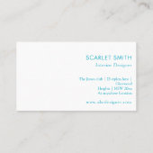 モダンシンプルエレガントミニマル 名刺 (裏面)