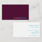 モダンシンプルエレガントミニマル 名刺 (正面/裏面)