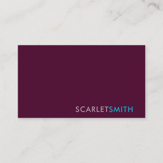 モダンシンプルエレガントミニマル 名刺 (正面)