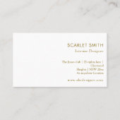 モダンシンプルエレガントミニマル 名刺 (裏面)