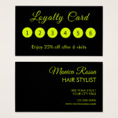 モダンシンプルエレガントロイヤリティカード (正面&裏面)