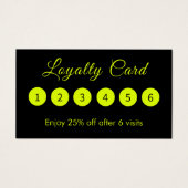 モダンシンプルエレガントロイヤリティカード (正面)