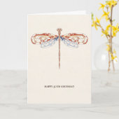 モダンシンプルエレガントヴィンテージ カード (黄色い花)