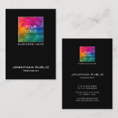 モダンシンプルエレガント会社ロゴのプロファイル 名刺 (正面/裏面)