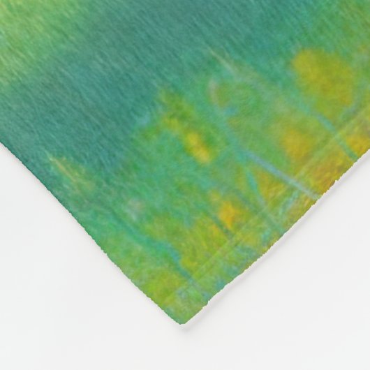 モダンシンプルエレガント水の色ファミリ名 フリースブランケット (角)