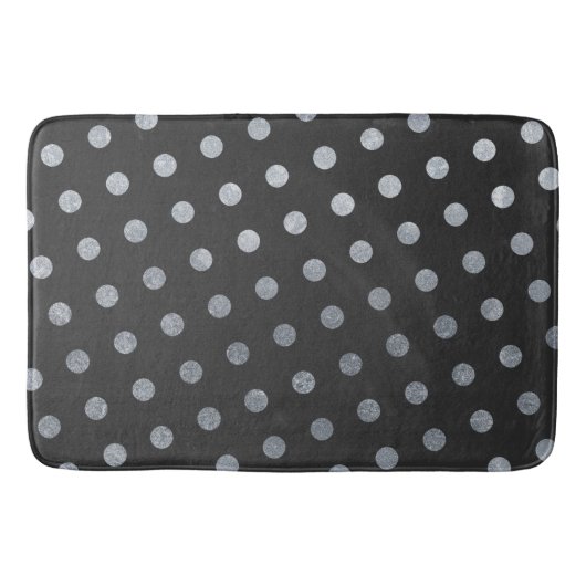 モダンシンプルエレガント水玉模様 バスマット (正面)