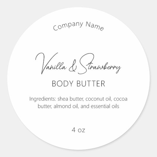 モダンシンプルエレガント美しい産業 ラウンドシール (正面)