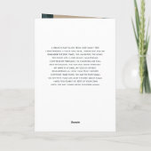 モダンシンプルエレガント葬儀 ノートカード (裏面)