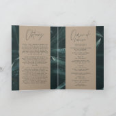 モダンシンプルエレガント葬儀 ノートカード (内部)