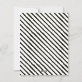 モダンシンプルエレガントHappy New Year写真ストライプ シーズンカード (裏面)