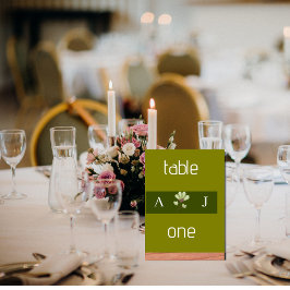 モダンシンプルオリーブグ結婚リーンのテーブル番号 テーブルナンバー