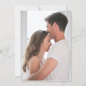 モダンシンプルオーバーレイ写真Save the Date 案内状 (裏面)