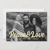 モダンシンプルカジュアルスクリプト　家族の写真 シーズンカード (正面)