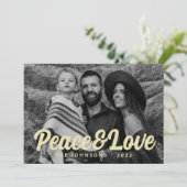 モダンシンプルカジュアルスクリプト　家族の写真 シーズンカード (スタンド正面)