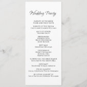 モダンシンプルカジュアルタイポグラフィ結婚式 プログラム (裏面)