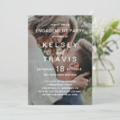 モダンシンプルカジュアル婚約パーティ 招待状 (スタンド正面)