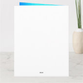 モダンシンプルカスタマイズ金ゴールドブルースカイ カード (裏面)