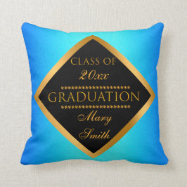 モダンシンプルカスタマイズ金ゴールドブルースカイ クッション