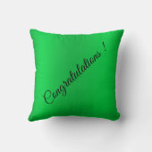 モダンシンプルカスタマイズ金ゴールド緑 クッション (裏面)