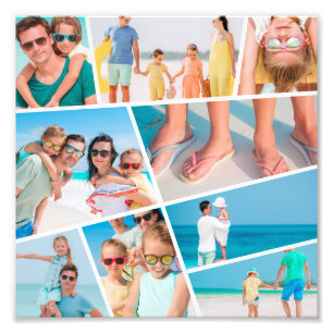  モダンシンプルカスタムおもしろい9 Images Collage Photos フォトプリント