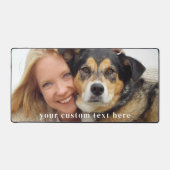 モダンシンプルカスタム写真パーソナライズされた デスクマット (正面)