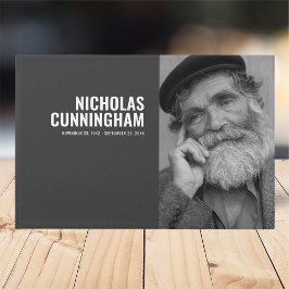 モダンシンプルカスタム写真記念 ゲストブック