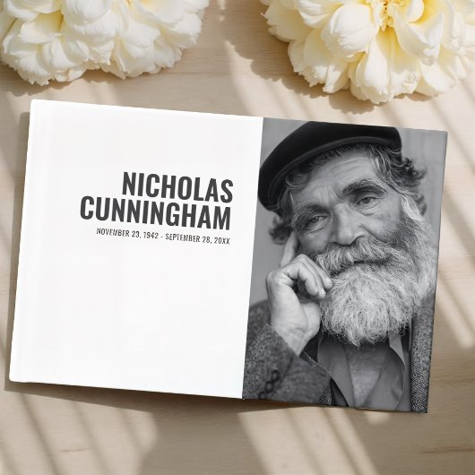 モダンシンプルカスタム写真記念 ゲストブック