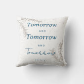 モダンシンプルカスタム引用文エレガントボー クッション (裏面)