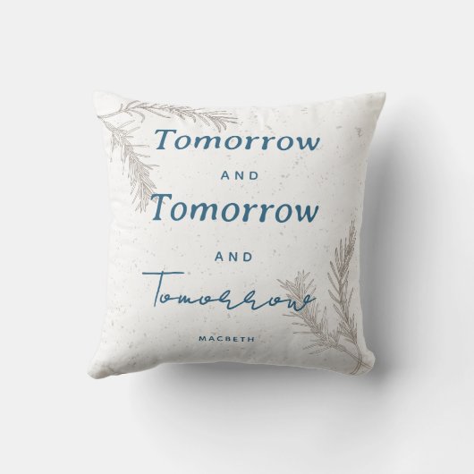 モダンシンプルカスタム引用文エレガントボー クッション (裏面)